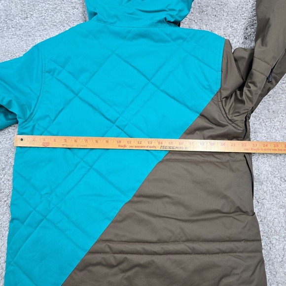 Burton Jacket Womens Medium Brown Teal The White Collection Snowboarding READ - Picture 14 of 16